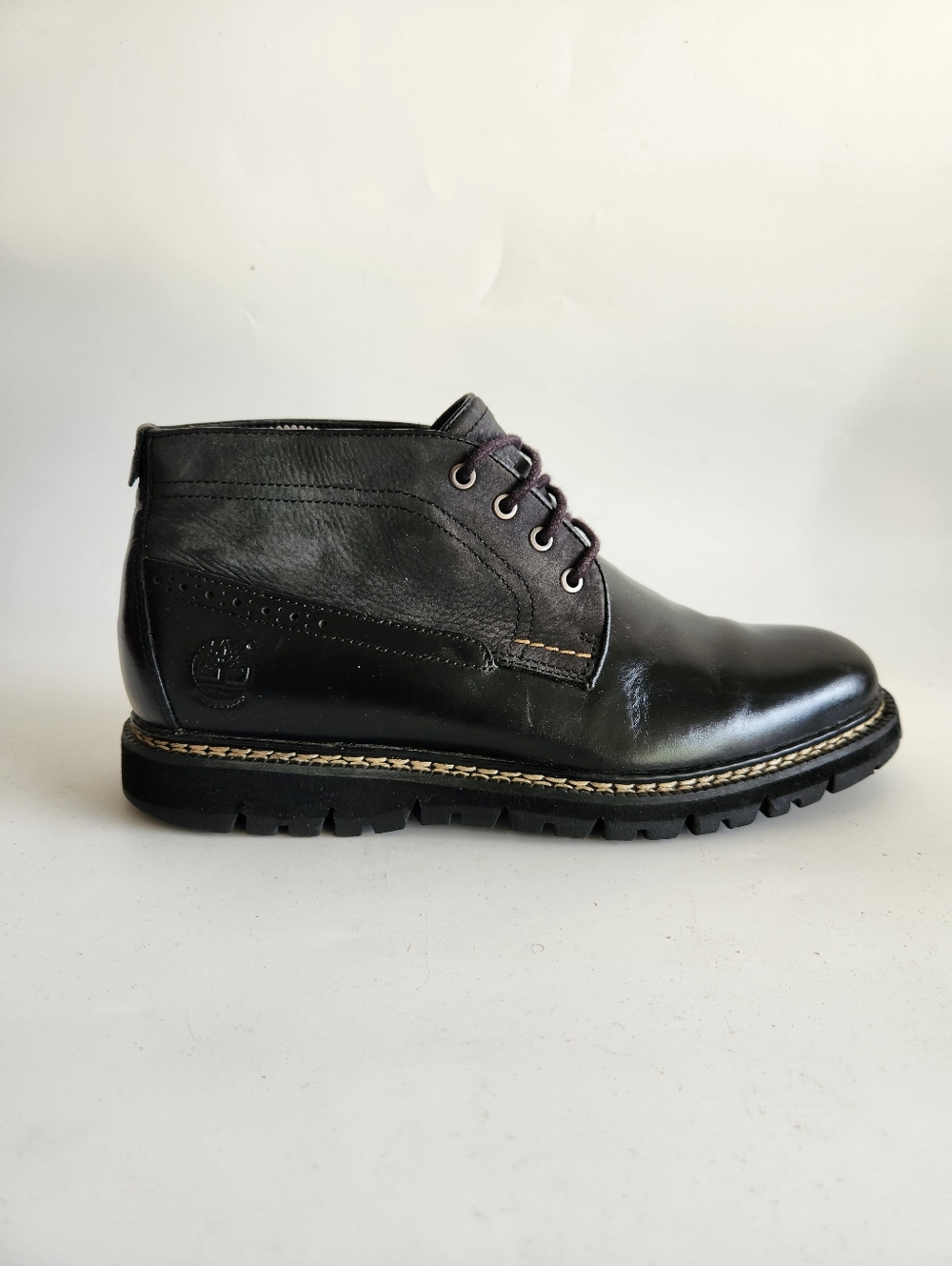 Timberland Britton Hill  Chukka Boots Black Waterproof Leather Mens Size 8